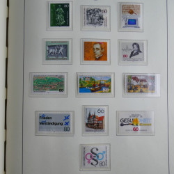 Collection timbres d'Allemagne Fédérale 1949-1989 neufs et oblitérés en album lux. Collection timbres d'Allemagne Fédérale 1949-1989 neufs et oblitérés en album lux.
