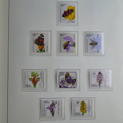 Collection timbres d'Allemagne Fédérale 1949-1989 neufs et oblitérés en album lux. Collection timbres d'Allemagne Fédérale 1949-1989 neufs et oblitérés en album lux.