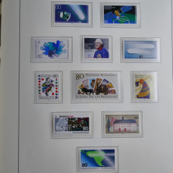 Collection timbres d'Allemagne Fédérale 1949-1989 neufs et oblitérés en album lux. Collection timbres d'Allemagne Fédérale 1949-1989 neufs et oblitérés en album lux.