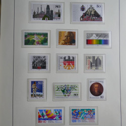 Collection timbres d'Allemagne Fédérale 1949-1989 neufs et oblitérés en album lux. Collection timbres d'Allemagne Fédérale 1949-1989 neufs et oblitérés en album lux.