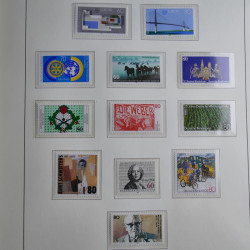 Collection timbres d'Allemagne Fédérale 1949-1989 neufs et oblitérés en album lux. Collection timbres d'Allemagne Fédérale 1949-1989 neufs et oblitérés en album lux.