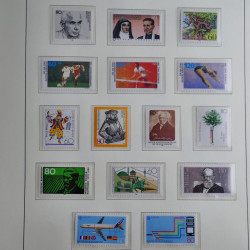 Collection timbres d'Allemagne Fédérale 1949-1989 neufs et oblitérés en album lux. Collection timbres d'Allemagne Fédérale 1949-1989 neufs et oblitérés en album lux.