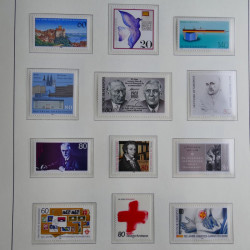 Collection timbres d'Allemagne Fédérale 1949-1989 neufs et oblitérés en album lux. Collection timbres d'Allemagne Fédérale 1949-1989 neufs et oblitérés en album lux.