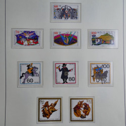 Collection timbres d'Allemagne Fédérale 1949-1989 neufs et oblitérés en album lux. Collection timbres d'Allemagne Fédérale 1949-1989 neufs et oblitérés en album lux.