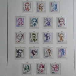 Collection timbres d'Allemagne Fédérale 1949-1989 neufs et oblitérés en album lux. Collection timbres d'Allemagne Fédérale 1949-1989 neufs et oblitérés en album lux.