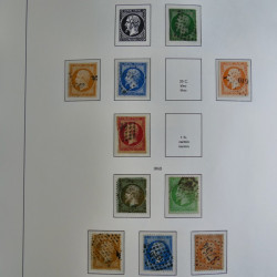 Collection timbres de France 1849-1966 neufs et oblitérés en album lux. Collection timbres de France 1849-1966 neufs et oblitérés en album lux.