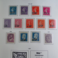 Collection timbres de France 1849-1966 neufs et oblitérés en album lux. Collection timbres de France 1849-1966 neufs et oblitérés en album lux.