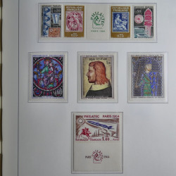 Collection timbres de France 1849-1966 neufs et oblitérés en album lux. Collection timbres de France 1849-1966 neufs et oblitérés en album lux.