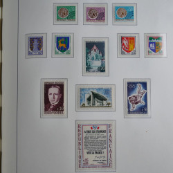 Collection timbres de France 1849-1966 neufs et oblitérés en album lux. Collection timbres de France 1849-1966 neufs et oblitérés en album lux.