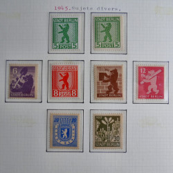 Collection timbres d'Allemagne de l'Est 1945-1959 neufs et oblitérés en album lux. Collection timbres d'Allemagne de l'Est 1945-1959 neufs et oblitérés en album lux.