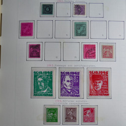 Collection timbres d'Allemagne de l'Est 1945-1959 neufs et oblitérés en album lux. Collection timbres d'Allemagne de l'Est 1945-1959 neufs et oblitérés en album lux.