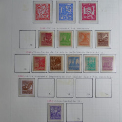 Collection timbres d'Allemagne de l'Est 1945-1959 neufs et oblitérés en album lux. Collection timbres d'Allemagne de l'Est 1945-1959 neufs et oblitérés en album lux.