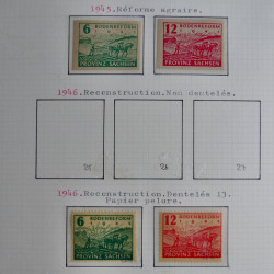 Collection timbres d'Allemagne de l'Est 1945-1959 neufs et oblitérés en album lux. Collection timbres d'Allemagne de l'Est 1945-1959 neufs et oblitérés en album lux.