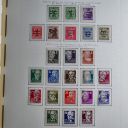 Collection timbres d'Allemagne de l'Est 1945-1959 neufs et oblitérés en album lux. Collection timbres d'Allemagne de l'Est 1945-1959 neufs et oblitérés en album lux.