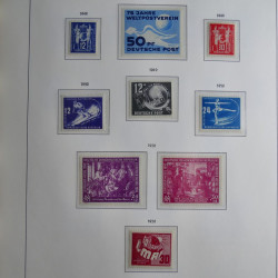 Collection timbres d'Allemagne de l'Est 1945-1959 neufs et oblitérés en album lux. Collection timbres d'Allemagne de l'Est 1945-1959 neufs et oblitérés en album lux.