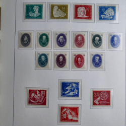 Collection timbres d'Allemagne de l'Est 1945-1959 neufs et oblitérés en album lux. Collection timbres d'Allemagne de l'Est 1945-1959 neufs et oblitérés en album lux.