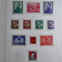 Collection timbres d'Allemagne de l'Est 1945-1959 neufs et oblitérés en album lux. Collection timbres d'Allemagne de l'Est 1945-1959 neufs et oblitérés en album lux.