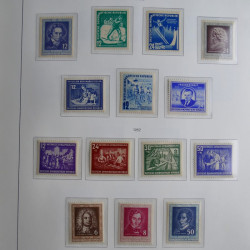 Collection timbres d'Allemagne de l'Est 1945-1959 neufs et oblitérés en album lux. Collection timbres d'Allemagne de l'Est 1945-1959 neufs et oblitérés en album lux.