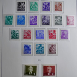 Collection timbres d'Allemagne de l'Est 1945-1959 neufs et oblitérés en album lux. Collection timbres d'Allemagne de l'Est 1945-1959 neufs et oblitérés en album lux.