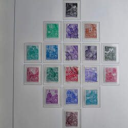 Collection timbres d'Allemagne de l'Est 1945-1959 neufs et oblitérés en album lux. Collection timbres d'Allemagne de l'Est 1945-1959 neufs et oblitérés en album lux.