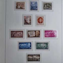 Collection timbres d'Allemagne de l'Est 1945-1959 neufs et oblitérés en album lux. Collection timbres d'Allemagne de l'Est 1945-1959 neufs et oblitérés en album lux.