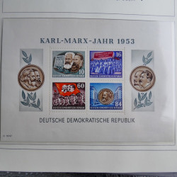 Collection timbres d'Allemagne de l'Est 1945-1959 neufs et oblitérés en album lux. Collection timbres d'Allemagne de l'Est 1945-1959 neufs et oblitérés en album lux.