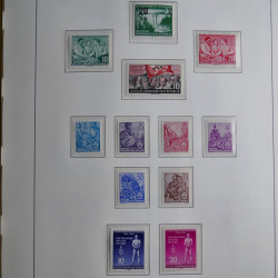Collection timbres d'Allemagne de l'Est 1945-1959 neufs et oblitérés en album lux. Collection timbres d'Allemagne de l'Est 1945-1959 neufs et oblitérés en album lux.