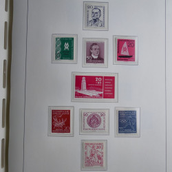 Collection timbres d'Allemagne de l'Est 1945-1959 neufs et oblitérés en album lux. Collection timbres d'Allemagne de l'Est 1945-1959 neufs et oblitérés en album lux.