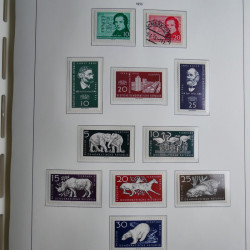 Collection timbres d'Allemagne de l'Est 1945-1959 neufs et oblitérés en album lux. Collection timbres d'Allemagne de l'Est 1945-1959 neufs et oblitérés en album lux.
