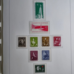 Collection timbres d'Allemagne de l'Est 1945-1959 neufs et oblitérés en album lux. Collection timbres d'Allemagne de l'Est 1945-1959 neufs et oblitérés en album lux.