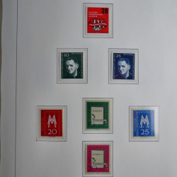 Collection timbres d'Allemagne de l'Est 1945-1959 neufs et oblitérés en album lux. Collection timbres d'Allemagne de l'Est 1945-1959 neufs et oblitérés en album lux.