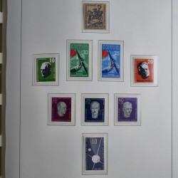Collection timbres d'Allemagne de l'Est 1945-1959 neufs et oblitérés en album lux. Collection timbres d'Allemagne de l'Est 1945-1959 neufs et oblitérés en album lux.