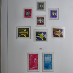 Collection timbres d'Allemagne de l'Est 1945-1959 neufs et oblitérés en album lux. Collection timbres d'Allemagne de l'Est 1945-1959 neufs et oblitérés en album lux.