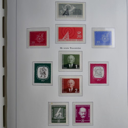 Collection timbres d'Allemagne de l'Est 1945-1959 neufs et oblitérés en album lux. Collection timbres d'Allemagne de l'Est 1945-1959 neufs et oblitérés en album lux.