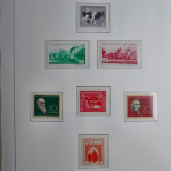Collection timbres d'Allemagne de l'Est 1945-1959 neufs et oblitérés en album lux. Collection timbres d'Allemagne de l'Est 1945-1959 neufs et oblitérés en album lux.