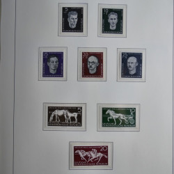 Collection timbres d'Allemagne de l'Est 1945-1959 neufs et oblitérés en album lux. Collection timbres d'Allemagne de l'Est 1945-1959 neufs et oblitérés en album lux.