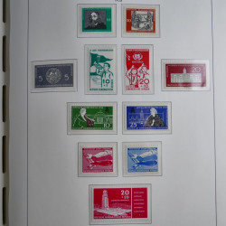Collection timbres d'Allemagne de l'Est 1945-1959 neufs et oblitérés en album lux. Collection timbres d'Allemagne de l'Est 1945-1959 neufs et oblitérés en album lux.