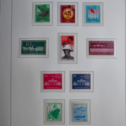 Collection timbres d'Allemagne de l'Est 1945-1959 neufs et oblitérés en album lux. Collection timbres d'Allemagne de l'Est 1945-1959 neufs et oblitérés en album lux.