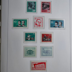 Collection timbres d'Allemagne de l'Est 1945-1959 neufs et oblitérés en album lux. Collection timbres d'Allemagne de l'Est 1945-1959 neufs et oblitérés en album lux.