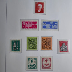 Collection timbres d'Allemagne de l'Est 1945-1959 neufs et oblitérés en album lux. Collection timbres d'Allemagne de l'Est 1945-1959 neufs et oblitérés en album lux.