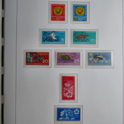 Collection timbres d'Allemagne de l'Est 1945-1959 neufs et oblitérés en album lux. Collection timbres d'Allemagne de l'Est 1945-1959 neufs et oblitérés en album lux.