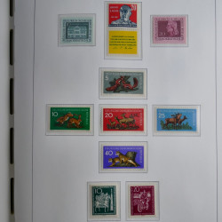 Collection timbres d'Allemagne de l'Est 1945-1959 neufs et oblitérés en album lux. Collection timbres d'Allemagne de l'Est 1945-1959 neufs et oblitérés en album lux.