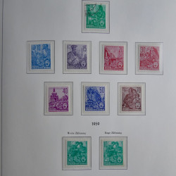 Collection timbres d'Allemagne de l'Est 1945-1959 neufs et oblitérés en album lux. Collection timbres d'Allemagne de l'Est 1945-1959 neufs et oblitérés en album lux.