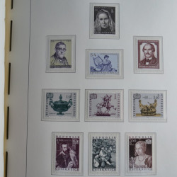 Collection timbres d'Autriche 1960-2000 neufs et oblitérés en album lux. Collection timbres d'Autriche 1960-2000 neufs et oblitérés en album lux.