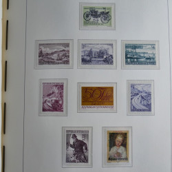 Collection timbres d'Autriche 1960-2000 neufs et oblitérés en album lux. Collection timbres d'Autriche 1960-2000 neufs et oblitérés en album lux.