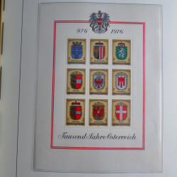 Collection timbres d'Autriche 1960-2000 neufs et oblitérés en album lux. Collection timbres d'Autriche 1960-2000 neufs et oblitérés en album lux.