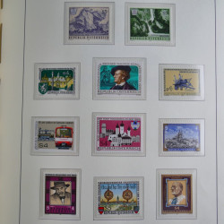 Collection timbres d'Autriche 1960-2000 neufs et oblitérés en album lux. Collection timbres d'Autriche 1960-2000 neufs et oblitérés en album lux.