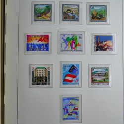 Collection timbres d'Autriche 1960-2000 neufs et oblitérés en album lux. Collection timbres d'Autriche 1960-2000 neufs et oblitérés en album lux.