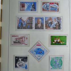 Collection timbres de Monaco 1981-2000 neufs en album lux. Collection timbres de Monaco 1981-2000 neufs en album lux.