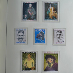 Collection timbres de Monaco 1981-2000 neufs en album lux. Collection timbres de Monaco 1981-2000 neufs en album lux.